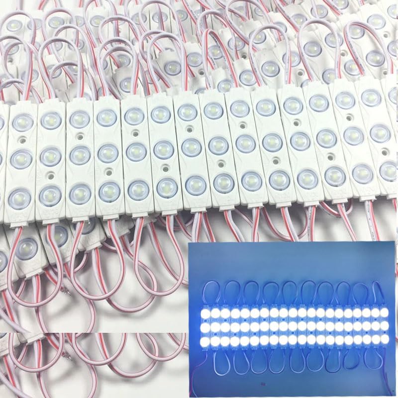 LED Module,Replacement Lights for Inflatables White 20pcs 9.8 Ft 5730 SMD 150LM Per LED Module IP65 Waterproof Christmas Inflatables Light for Letter Sign with Tape Adhesive Backside (White Light)