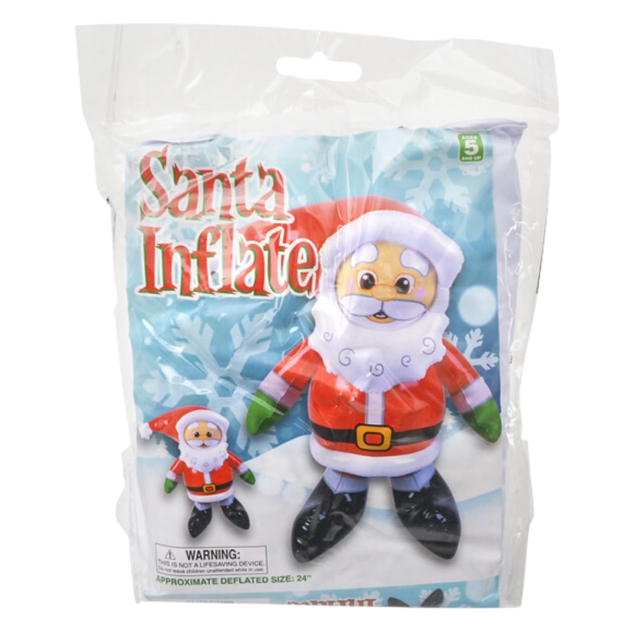 24" Tall Christmas Santa Inflatable ~ Indoor Or Outdoor Decor