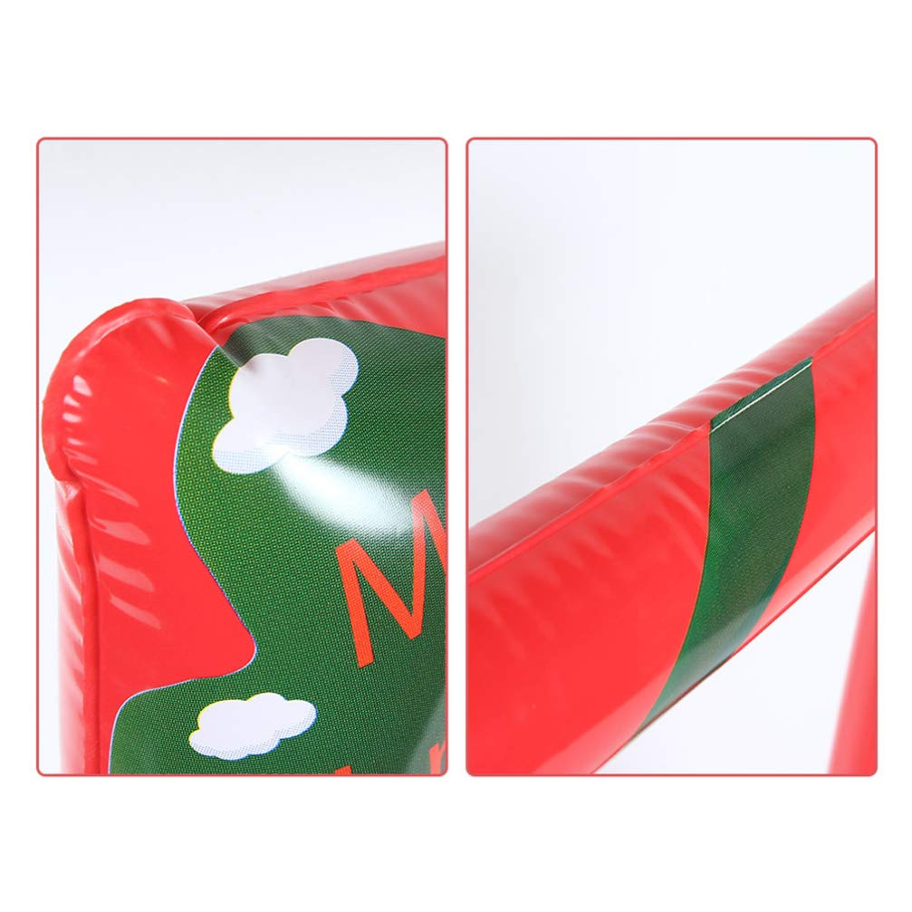 Amosfun Christmas Inflatable Photo Frame Xmas Photo Booth Prop Party Selfie Supplies Festival Decoration