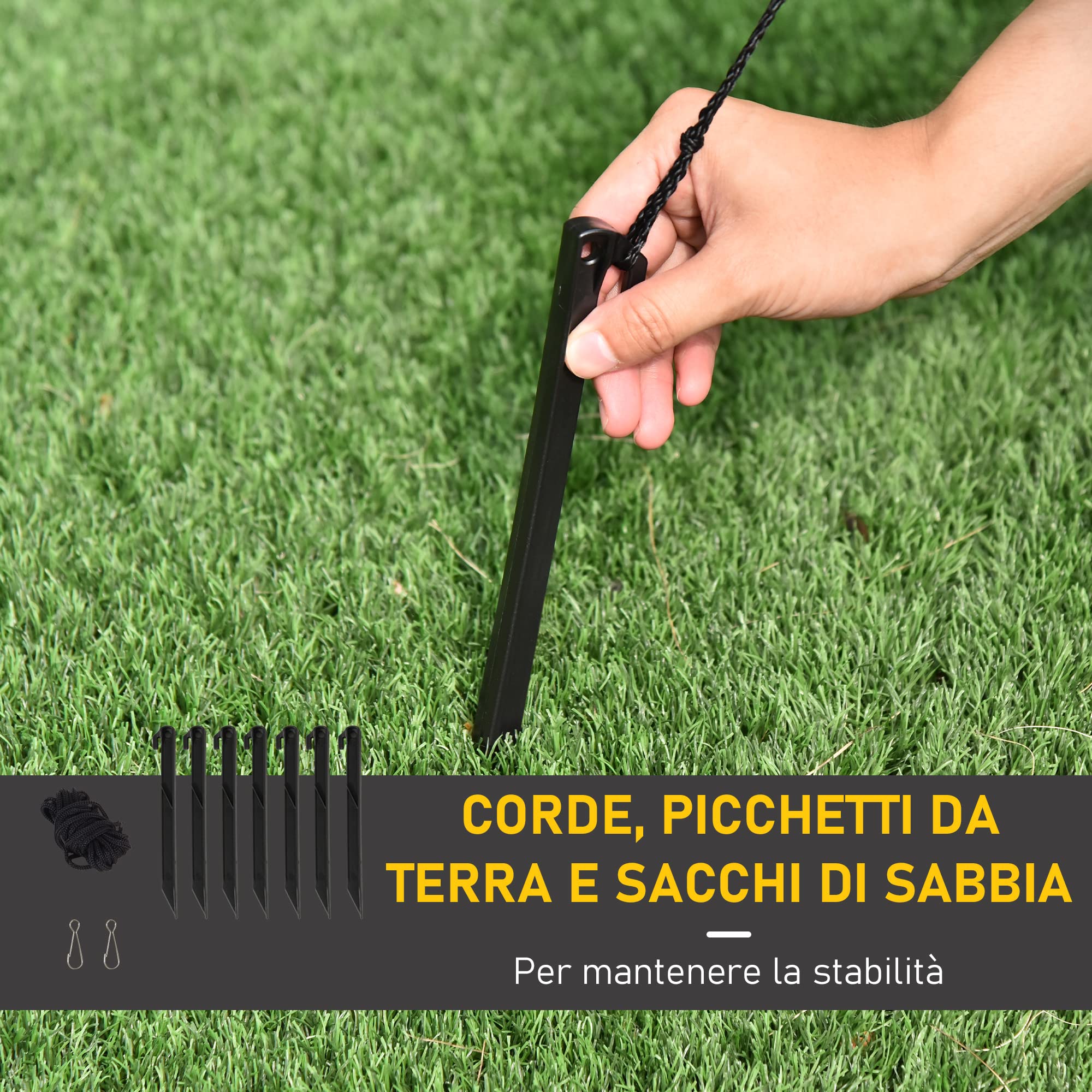 HOMCOM 5ft Christmas Inflatable Santa Claus with Snowmobile, LED Lighted for Home Indoor Outdoor Garden Lawn Decoration Party Prop